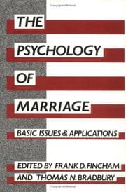Tapa de The psychology of marriage