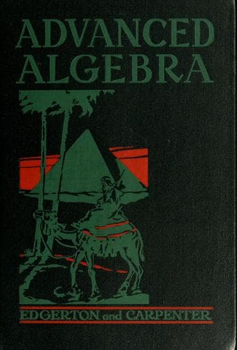 Tapa de Advanced algebra