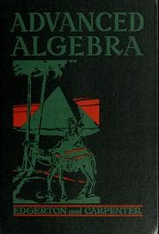 Tapa de Advanced algebra