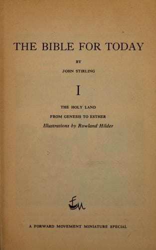 Tapa de The Bible for today