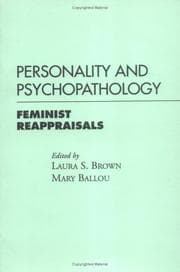 Tapa de Personality and psychopathology : feminist reappraisals