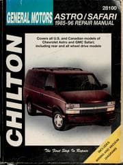 Tapa de Chilton's GM Astro/Safari