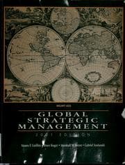 Tapa de Global strategic management