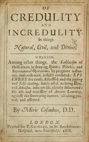 Tapa de Of credulity and incredulity, in things natural, civil, and divine