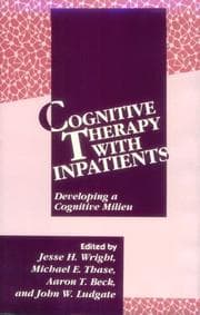 Tapa de Cognitive therapy with inpatients
