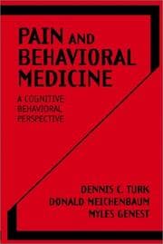Tapa de Pain and Behavioral Medicine