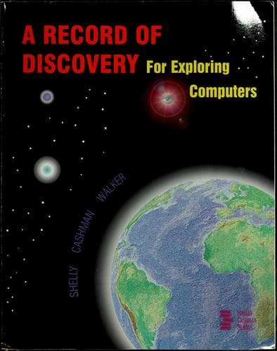 Tapa de A record of discovery for exploring computers