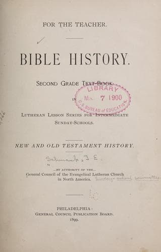 Tapa de Bible history