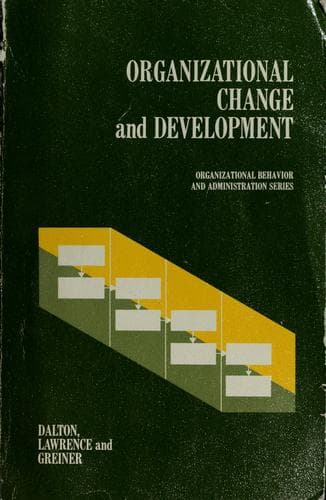 Tapa de Organizational change and development