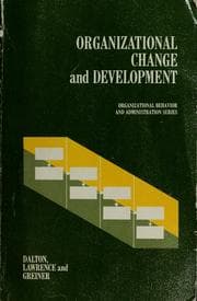 Tapa de Organizational change and development