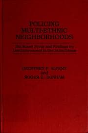 Tapa de Policing multi-ethnic neighborhoods