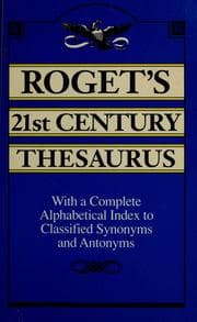 Tapa de Roget's 21st century thesaurus