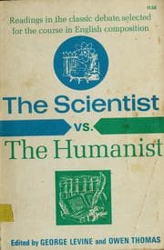 Tapa de The scientist vs. the humanist