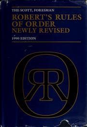 Tapa de The Scott, Foresman Robert's Rules of order newly revised