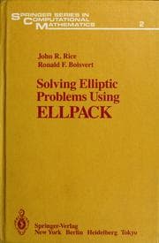 Tapa de Solving elliptic problems using ELLPACK