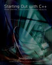 Tapa de Starting out with C++