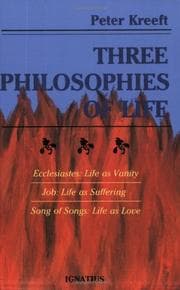 Tapa de Three philosophies of life