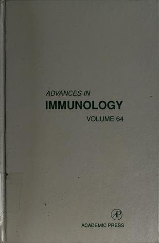 Tapa de Advances in immunology