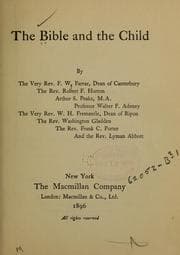 Tapa de The Bible and the child