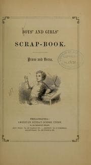 Tapa de Boys' and girls' scrap-book