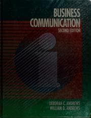 Tapa de Business communication