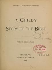 Tapa de A child's story of the Bible...