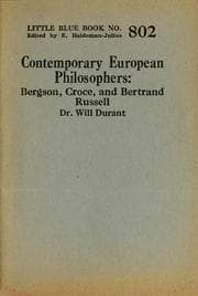 Tapa de Contemporary European philosophers