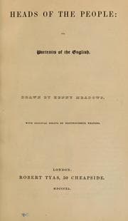 Tapa de Heads of the people, or, Portraits of the English