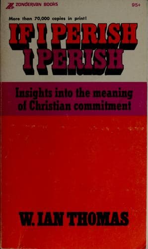 Tapa de If I perish, I perish