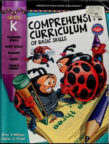 Tapa de Kindergarten comprehensive curriculum of basic skills