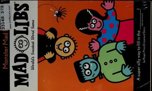 Tapa de Monster mad libs