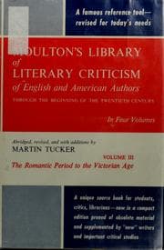 Tapa de Moulton's Library of Literary Criticism of English and American Authors Through the Beginning of the Twentieth Century, Volume 4