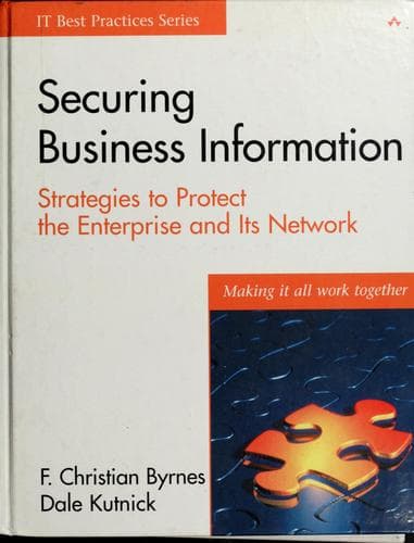 Tapa de Securing business information