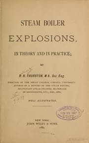 Tapa de Steam boiler explosions, in theory and in pactice