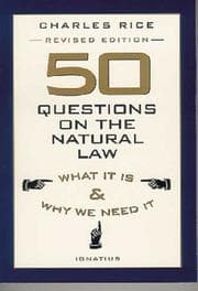 Tapa de 50 questions on the natural law
