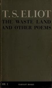 Tapa de The waste land, and other poems