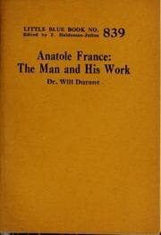 Tapa de Anatole France