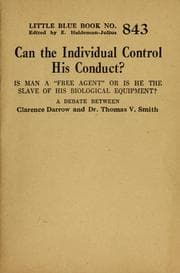 Tapa de Can the individual control his conduct?