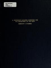Tapa de A responsive facilities inventory for the Department of the Navy