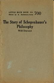 Tapa de The story of Schopenhauer's philosophy