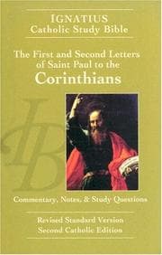 Tapa de The First and Second Letters of Saint Paul to the Corinthians