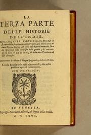 Tapa de La terza parte delle Historie dell'Indie