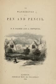 Tapa de The wanderings of a pen and pencil