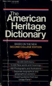 Tapa de The American Heritage dictionary