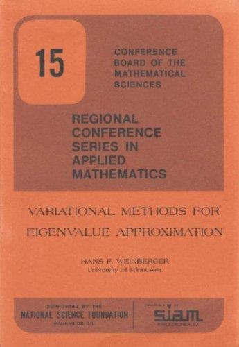Tapa de Variational Methods for Eigenvalue Approximation (CBMS-NSF Regional Conference Series in Applied Mathematics)