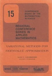 Tapa de Variational Methods for Eigenvalue Approximation (CBMS-NSF Regional Conference Series in Applied Mathematics)