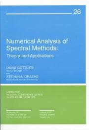 Tapa de Numerical Analysis of Spectral Methods