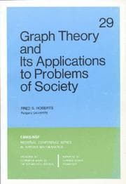 Tapa de Graph Theory and Its Applications to Problems of Society (CBMS-NSF Regional Conference Series in Applied Mathematics) (CBMS-NSF Regional Conference Series in Applied Mathematics)