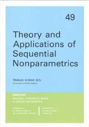 Tapa de Theory and Applications of Sequential Nonparametrics (CBMS-NSF Regional Conference Series in Applied Mathematics)