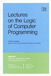 Tapa de Lectures on the Logic of Computer Programming (CBMS-NSF Regional Conference Series in Applied Mathematics) (CBMS-NSF Regional Conference Series in Applied Mathematics)